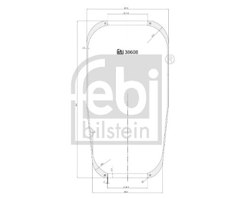 FEBI BILSTEIN Кожух пневматической рессоры 38608